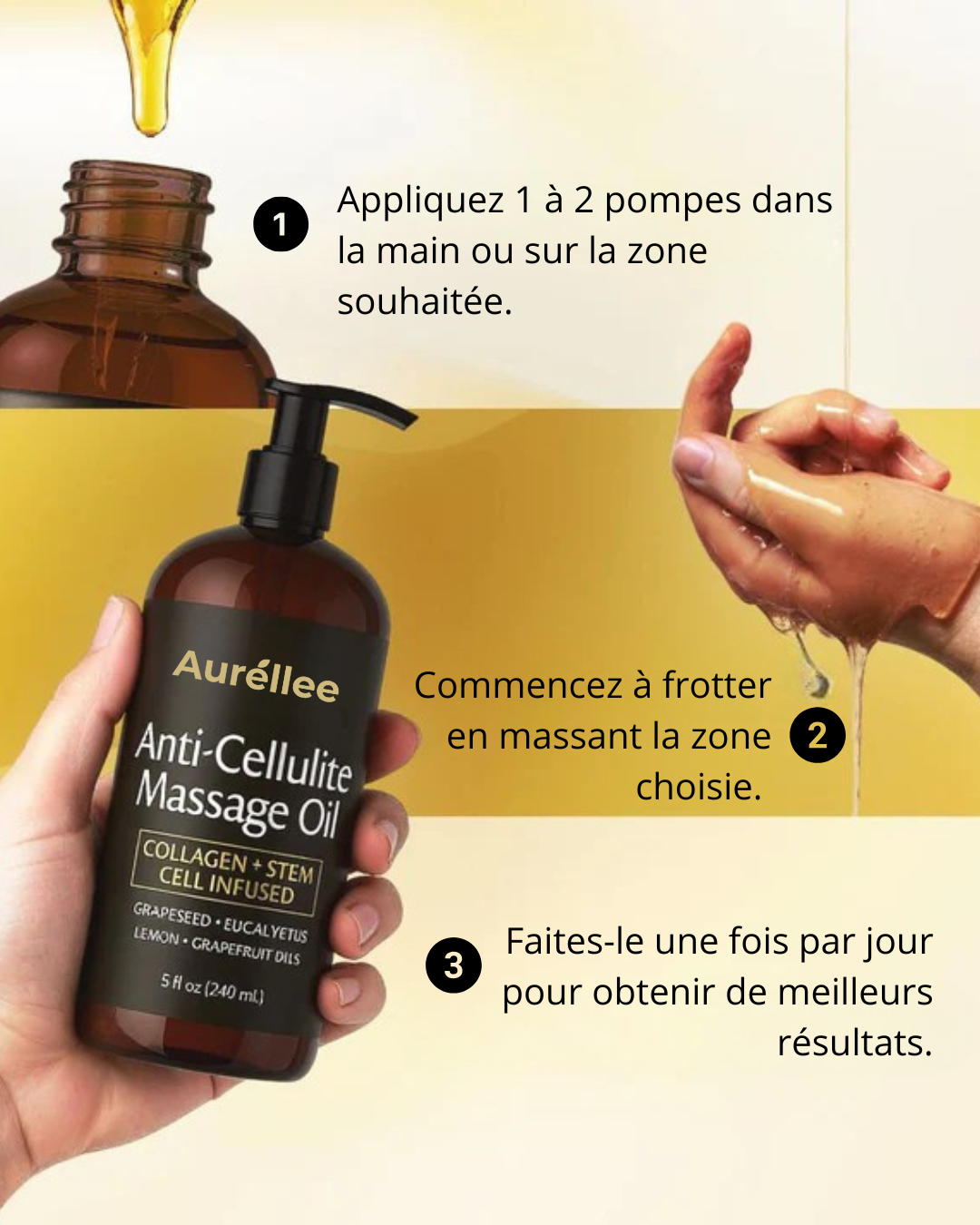 Huile naturelle anti-cellulite